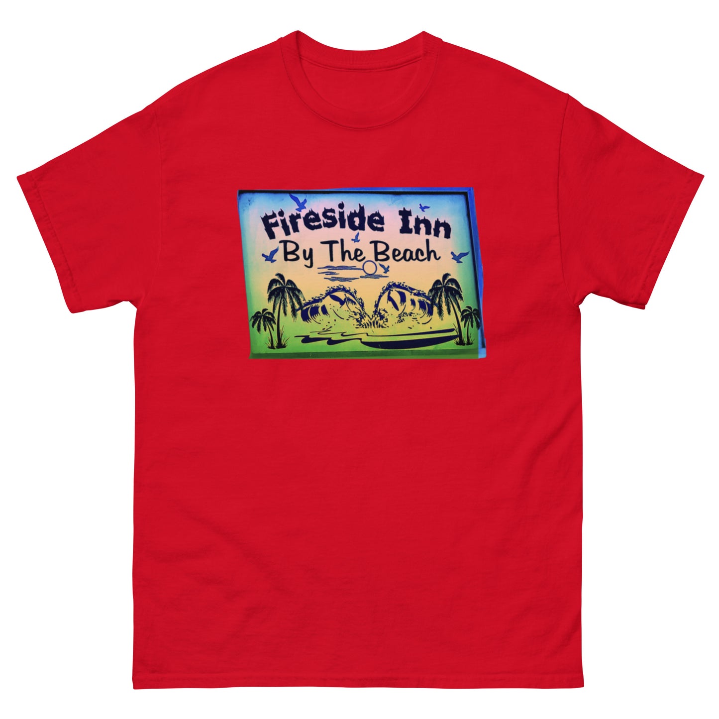FIRESIDE INN in Santa Cruz 2 sided T-Shirt “LESS THAN ONE MILE TO…”