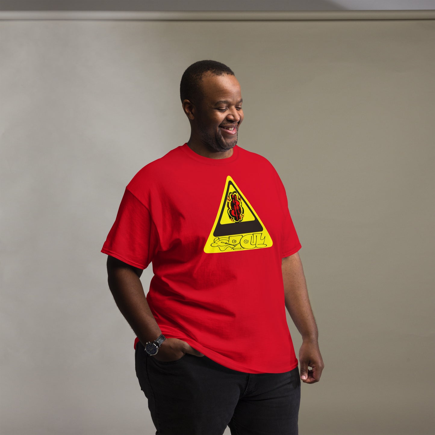 Big Money Warning - Men's classic tee - by Hobo Hoodies