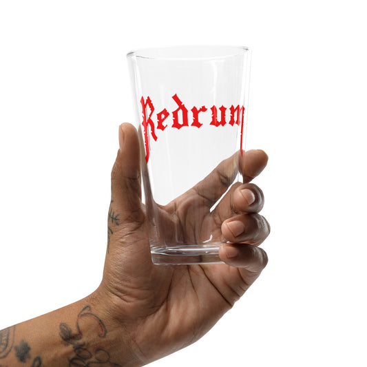 REDRUM logo 16 oz. Shaker pint glass
