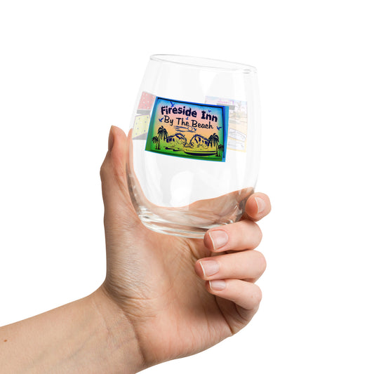 FIRESIDE INN in Santa Cruz Stemless wine glass