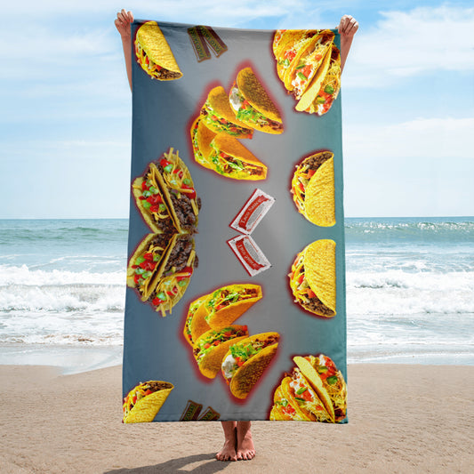 Tacos Beach Towel
