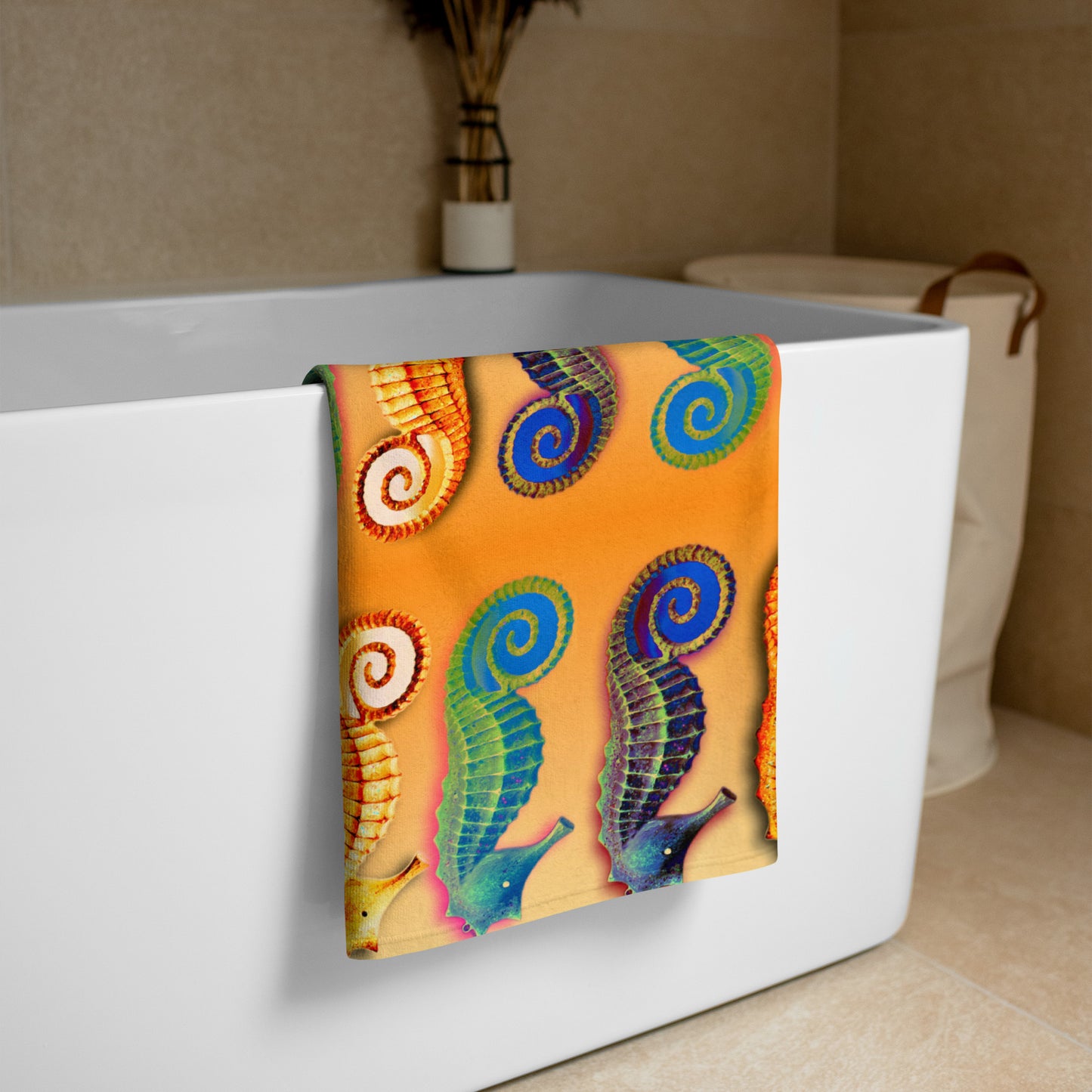 Seahorse Beach and Bath Towel