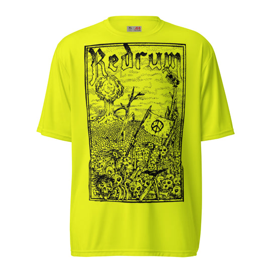 REDRUM - Disarm & Survive T-Shirt in Neon Yellow Blue & Orange