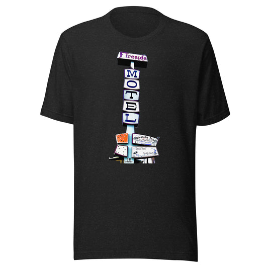 FIRESIDE INN in Santa Cruz “RETRO Sign” two sided T-Shirt