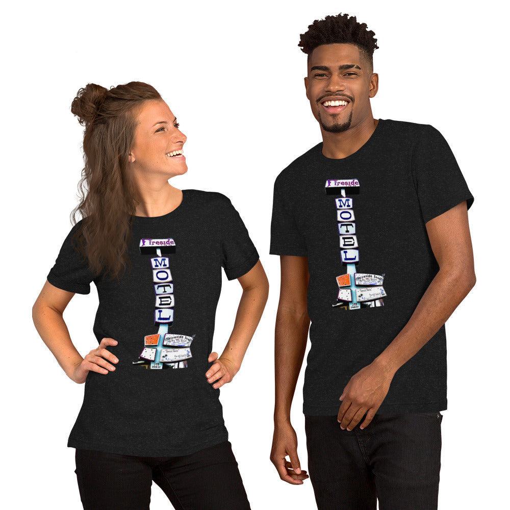 FIRESIDE INN in Santa Cruz “RETRO Sign” two sided T-Shirt